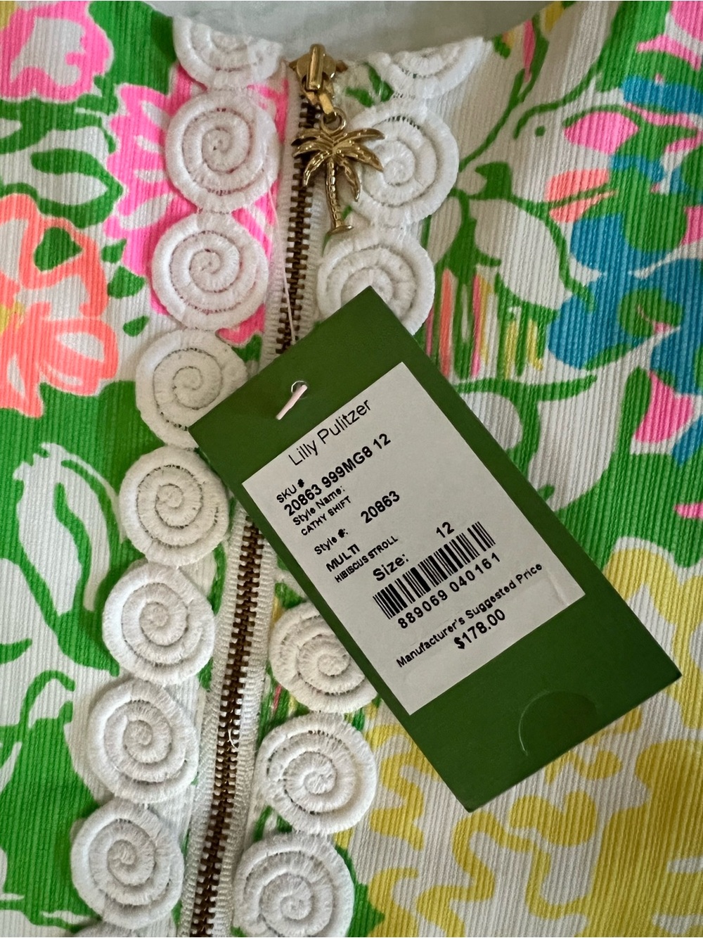 Lilly Pulitzer Cathy Shift Dress Size 12 - Picture 7 of 7